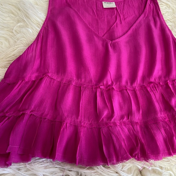 Intimately Free People cropped Fuchsia Top size Small - Picture 3 of 8